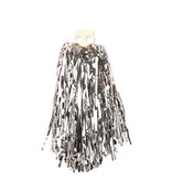 Pompom zilver Ringgreep