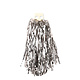 Pompom zilver Ringgreep