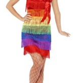 Rainbow flapper 20's kostuum