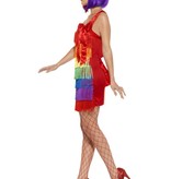 Rainbow flapper 20's kostuum