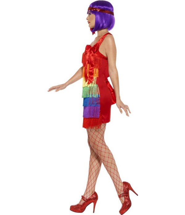 Rainbow flapper 20's kostuum