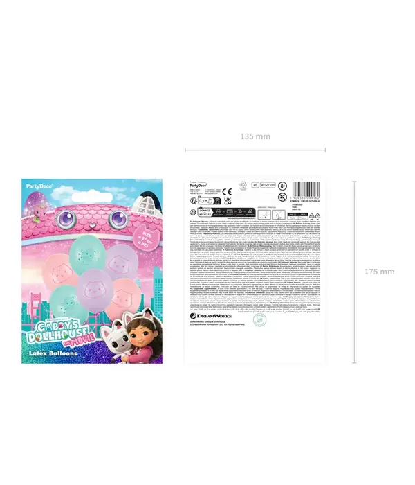 Gabby’s Dollhouse Ballonnen Pastel Mix (27cm)