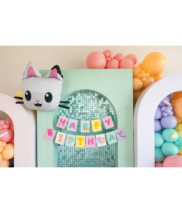 Gabby's Dolhouse Happy Birthday Letterslinger Gekleurd (1,8m)