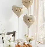 Folieballonnen Hart Elegant Mr en Mrs (45cm)