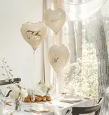 Folieballonnen Hart Elegant Mr en Mrs (45cm)