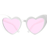 Bril Vrijgezellenfeest Hart Wit/Roze