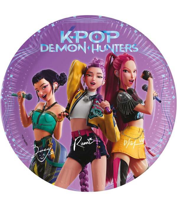 K-Pop Demon Hunters Gebaksbordjes 20cm (8st)