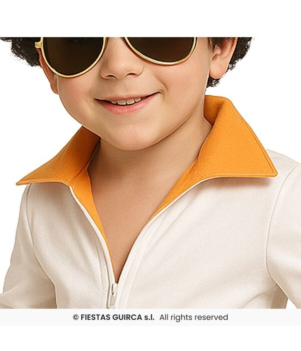 Elvis Kostuum Kind Goud/wit