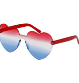 Bril Hart Rood/ Wit/Blauw