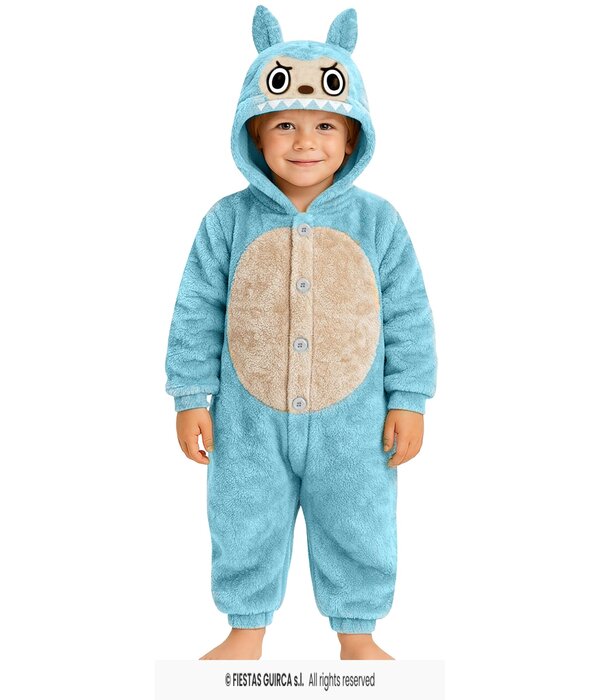 Lulu Monster Onesie Kind Blauw