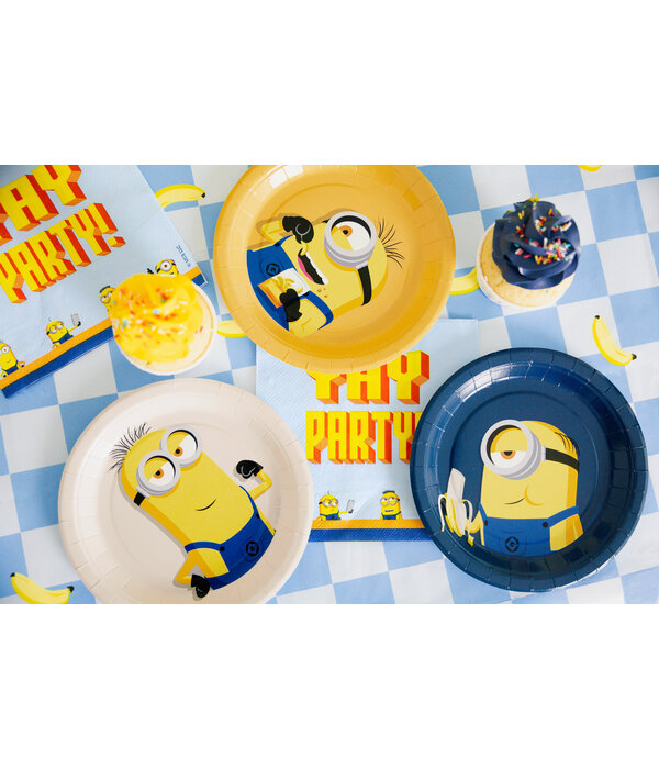 Minions Bordjes 18cm (6st)