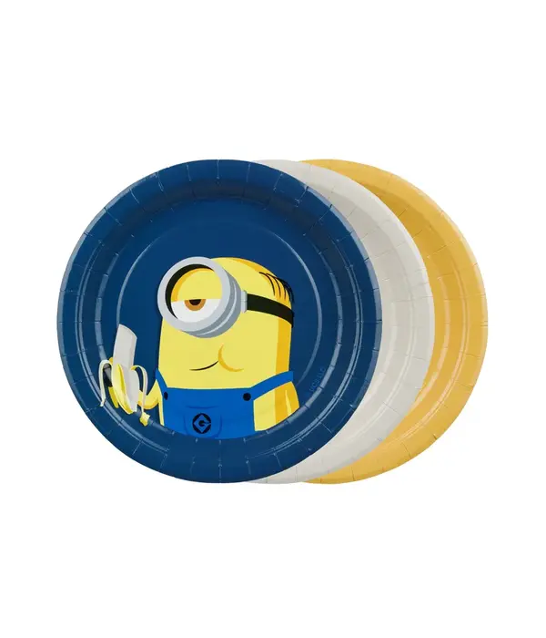 Minions Bordjes 18cm (6st)