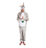 Konijn Onesie Grijs 180cm