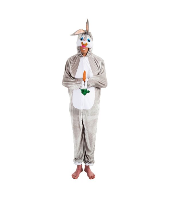 Konijn Onesie Grijs 180cm