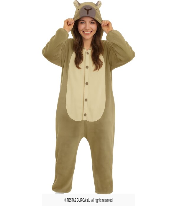 Capybara Onesie Vrouw