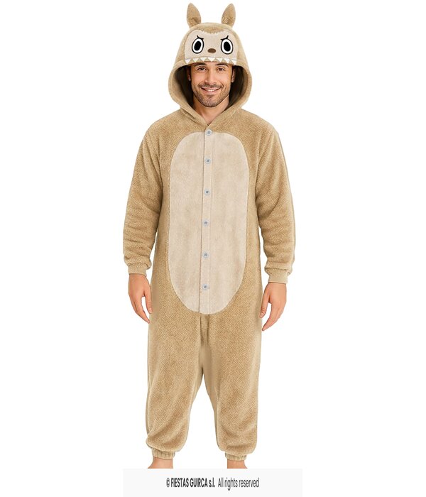 Lulu Monster Onesie Heren Bruin