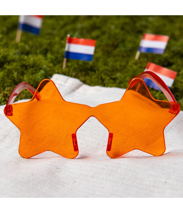 Partybril Sterren Oranje