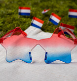 Feestbril Ster Rood Wit Blauw