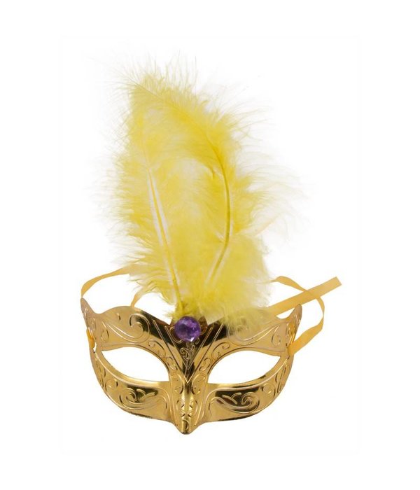 Venetiaans masker metallic goud