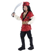 Piratenpakje jongen rood