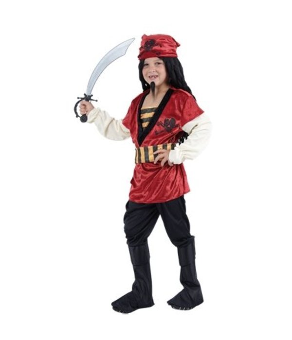 Piratenpakje jongen rood