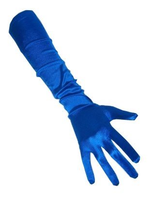 Handschoenen Satijn blauw afbeelding