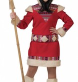 Eskimo pakje vrouw rood
