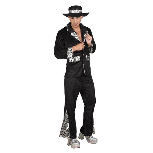 Foute Pimp kostuum zwart