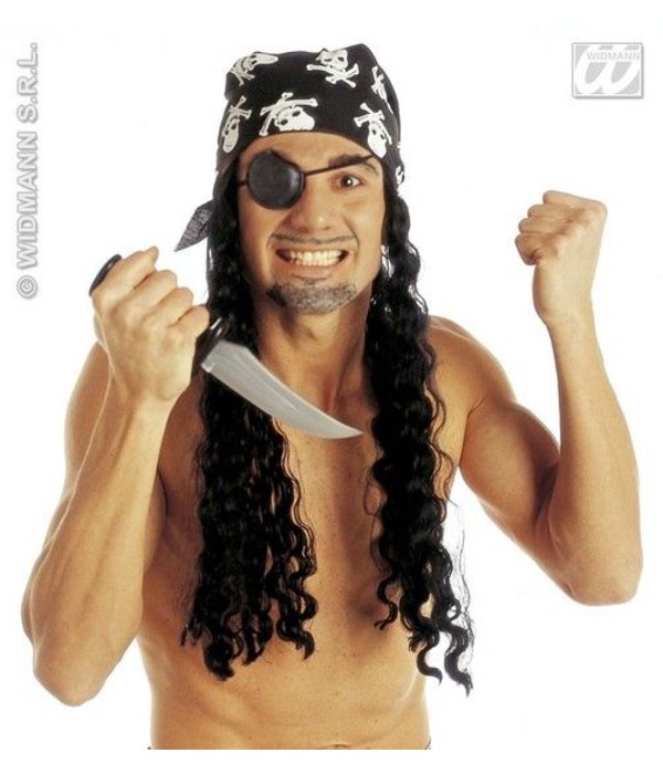 Piratenpruik met Hoofddoek en Ooglap