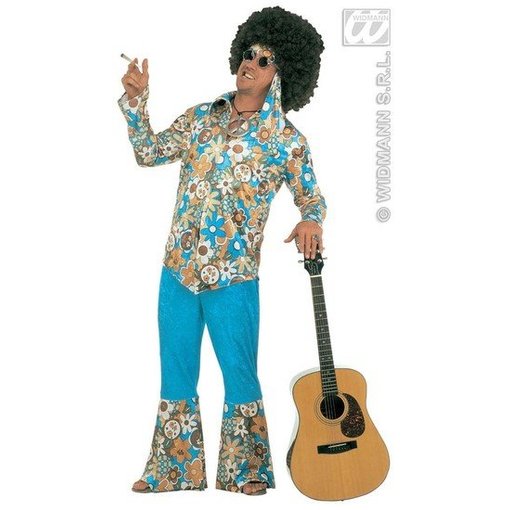 Hippie Flower Power kostuum XXL Luxe