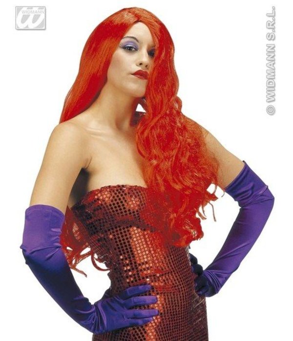 Pruik rood Jessica