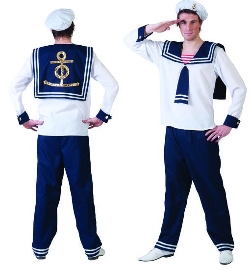 Marinekostuum man 3-delig afbeelding