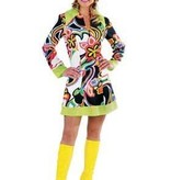 Jaren 60 jurk Shiny met pet