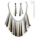 Egyptische ketting en oorring set