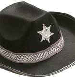 Hoed Sheriff kind zwart Deluxe