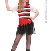 Piratenmeisje kostuum Luffy