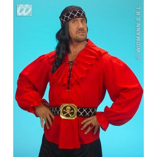 Piratenblouse rood