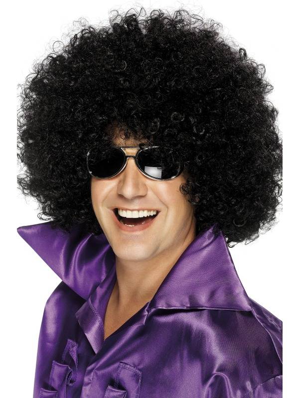 Pruik Afro new look zwart afbeelding
