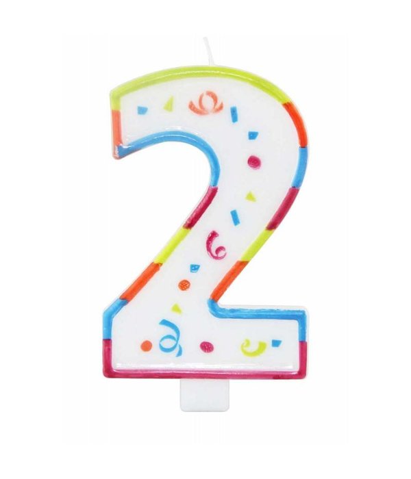 Grote kaars 2 jaar met houder