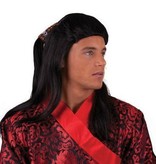 Chinese pruik met vlechten