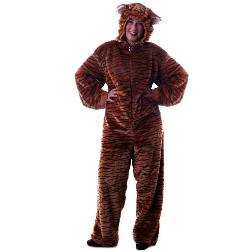 Tijger kostuum pluche met capuchon