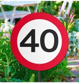 40 Jaar Verkeersbord Tuinbord