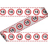 Afzetlint verkeersbord 18