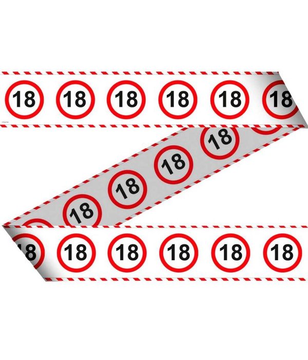 Afzetlint verkeersbord 18