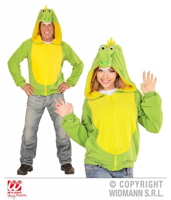 Hoodie vest krokodil