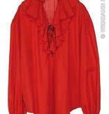 Piratenblouse rood