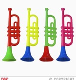 Trompet clown met geluid plastic