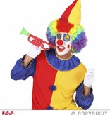 Trompet clown met geluid plastic