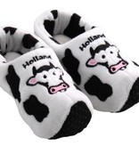 Klompsloffen wit koe