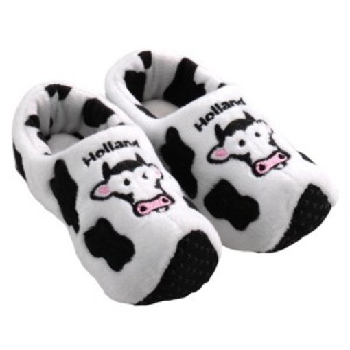 Klompsloffen wit koe